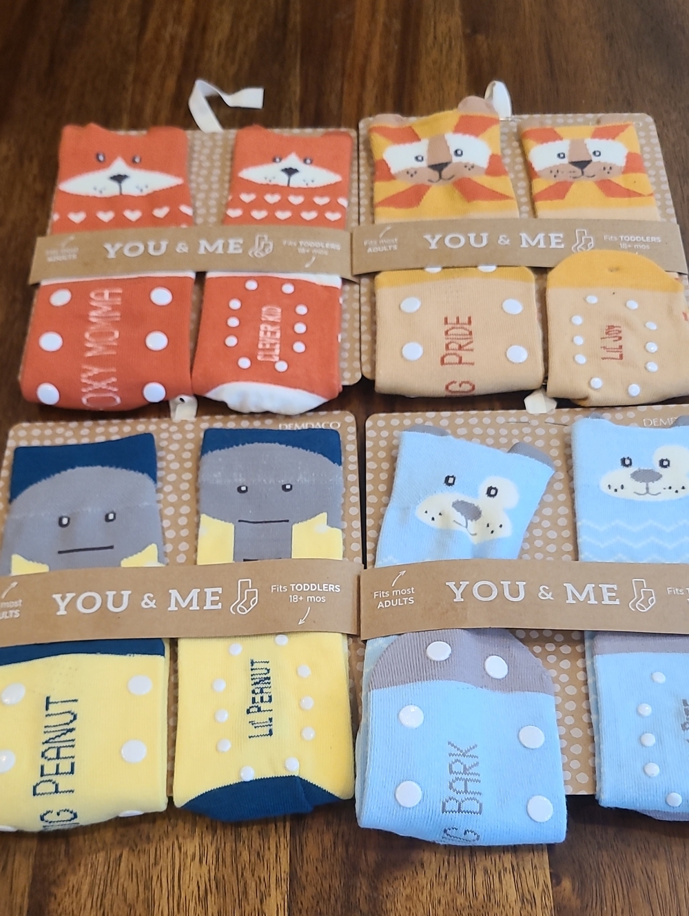 NEW DEMDACO you and me  sock gift set. Bundle